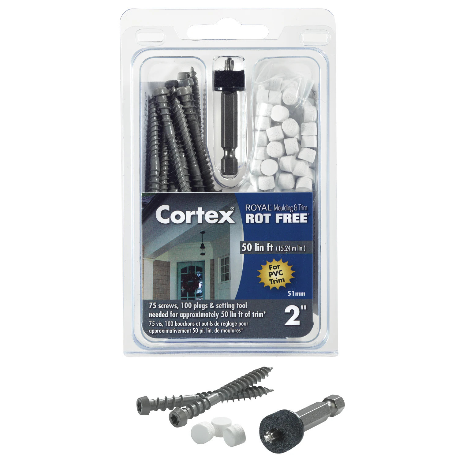 FastenMaster Cortex for Royal Trim 2 mm White Hidden Fastener 50-lin ft (75-Pack) | FMCTXT-RM50RFSM | Lowe's