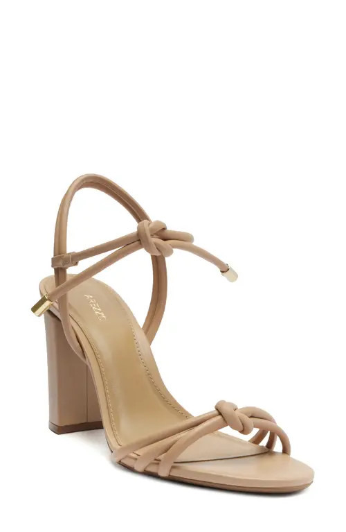 Arezzo Camila Ankle Strap Sandal in True Sand Leather at Nordstrom, Size 11 | Nordstrom