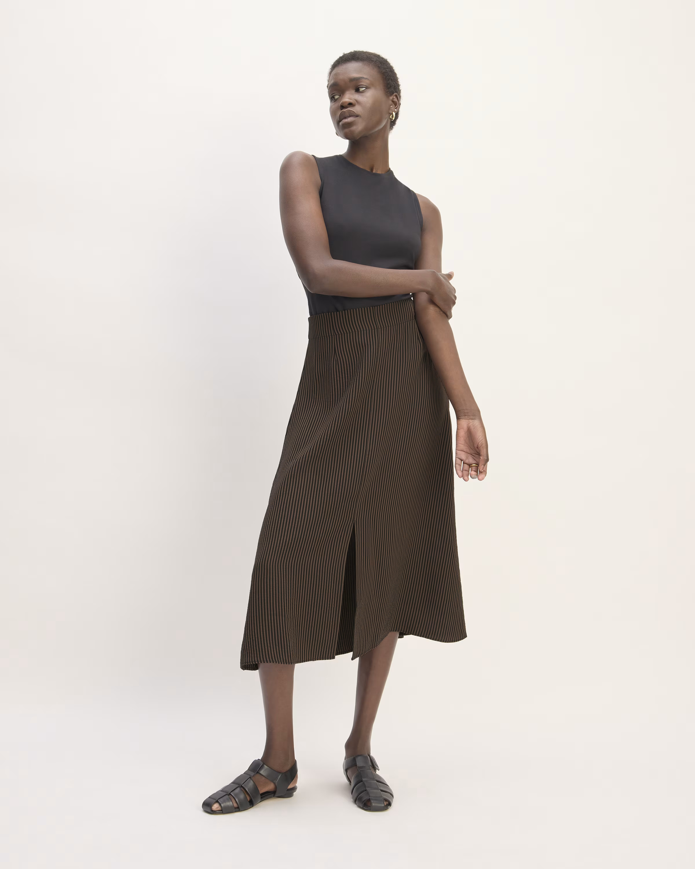 The Mini Jacquard Stripe Slip Skirt | Everlane