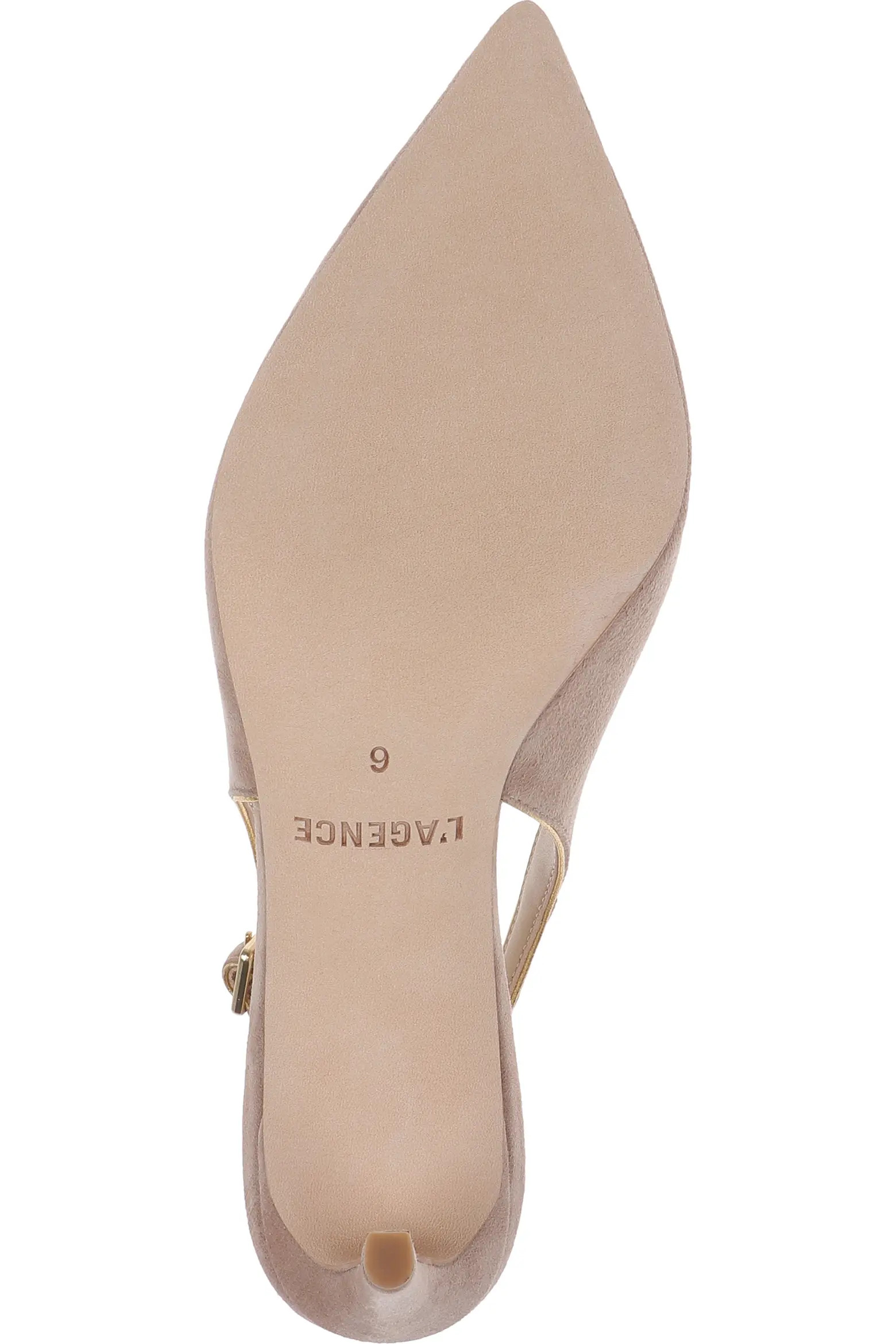 Vichy II Leather Trimmed Pointed Toe Slingback Pump (Women) | Nordstrom | Nordstrom