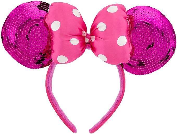 Disney Minnie Mouse Ears Headband for Girls - Pink Sequin | Amazon (US)