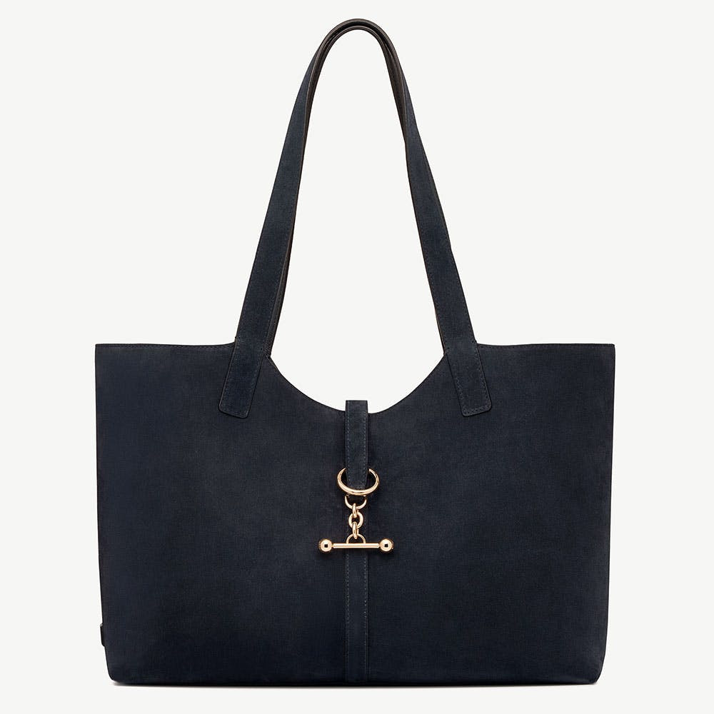 Kite Tote - Navy Suede | Strathberry | Strathberry