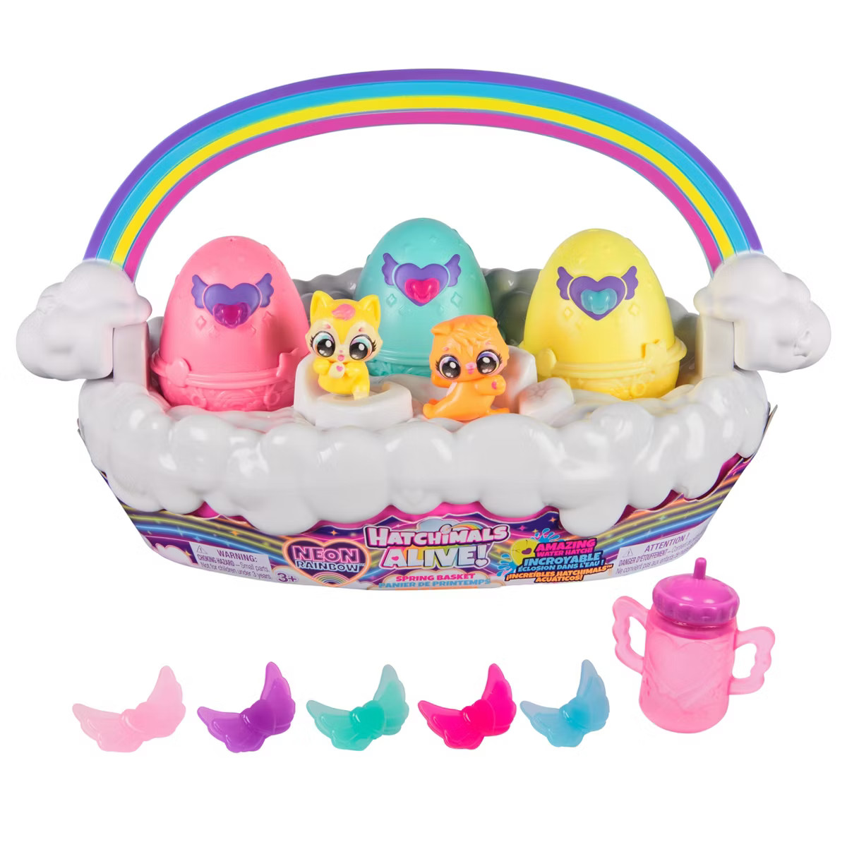Hatchimals Alive Neon Rainbow Spring Basket | Target