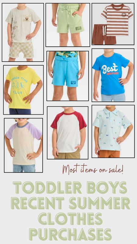 Target sale on toddler boys clothes my most recent summer purchases 

#LTKxTarget #LTKkids #LTKsalealert