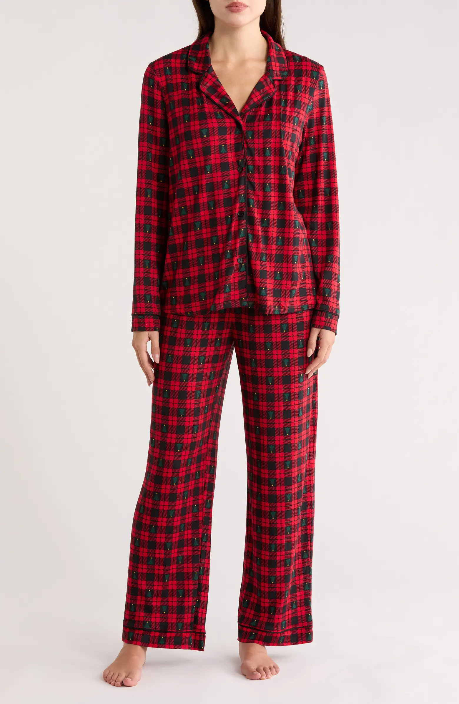 Mom Matching Family Notch Collar Pajamas | Nordstrom Rack