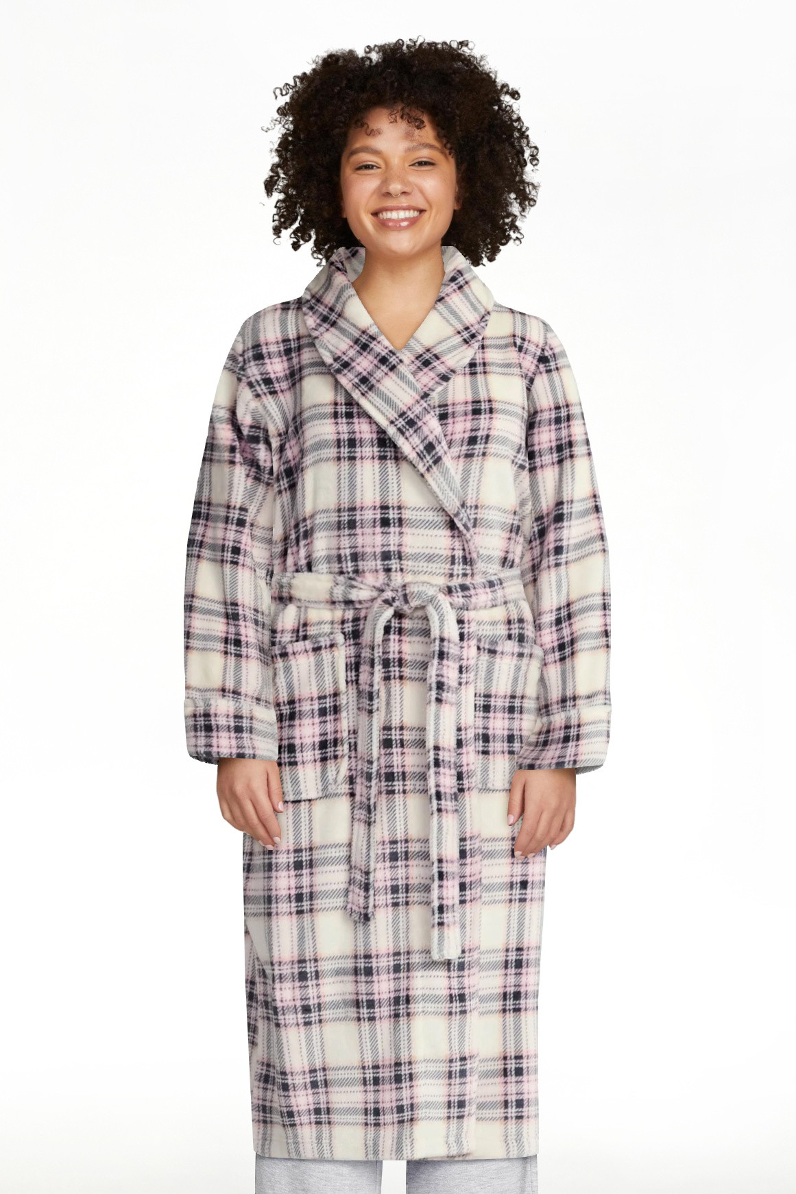 Joyspun Women's Plush Robe, Sizes S-3X | Walmart (US)