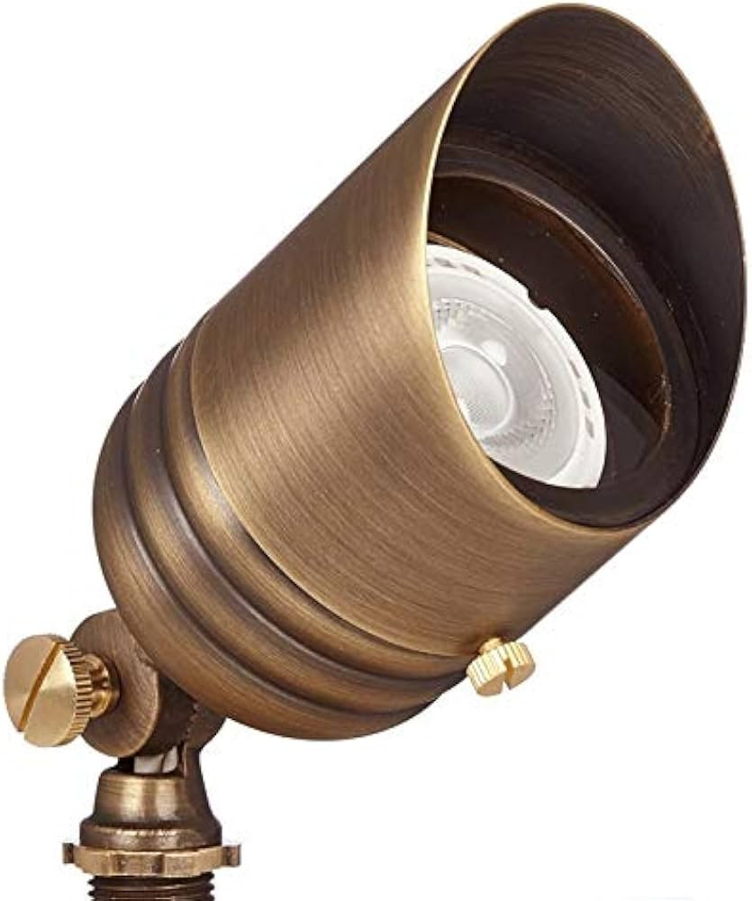 VOLT Fat Boy 12V Brass Outdoor Spotlight (Bronze) with Ground Stake | Amazon (US)