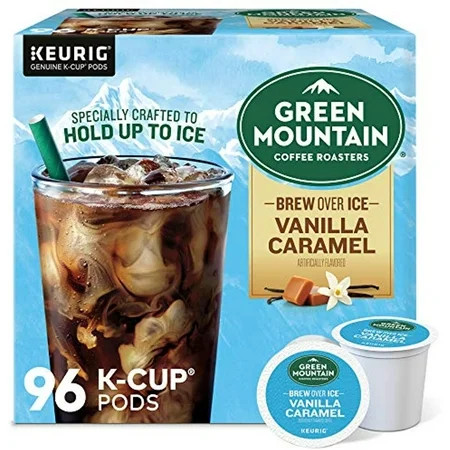 Green Mountain Coffee Roasters Brew Over Ice Vanilla Caramel Single Serve Keurig K-Cup Pods Flavored | Walmart (US)