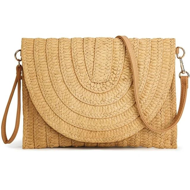 Tancuzo Straw Clutch Purse for Women Woven Rattan Shoulder Bag Handbags Crossbody Bags for Summer... | Walmart (US)