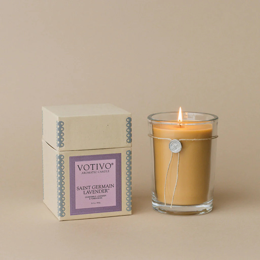 16.2oz Aromatic Candle-Saint Germain Lavender | Votivo
