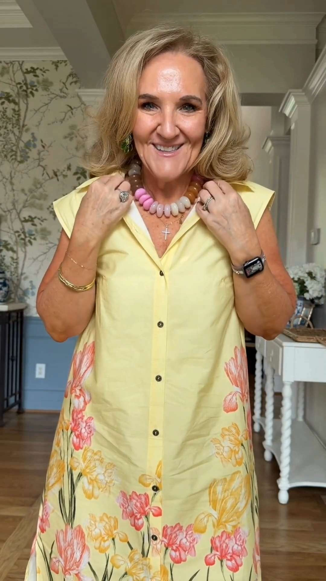 You can get this with 20% off when you spend $100+ at Anthropologie
 using code NANETTE20 🫶✨
The Chunky Rainbow Necklace adds that playful, feel good touch, perfect for elevating simple basics or layering with your everyday jewelry stack 🤍 Bold, fun, and easy to wear on repeat 💫
My promo code: NANETTE20 

 #LTKootd #LTKOver40 #LTKSaleAlert