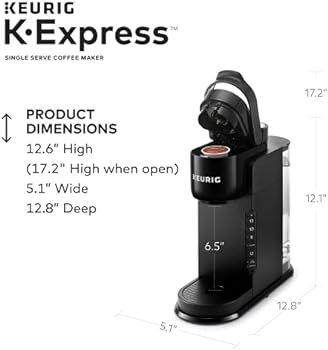 Amazon.com: Keurig K-Express Coffee Maker, Single Serve K-Cup Pod Coffee Brewer, Black: Home & Ki... | Amazon (US)