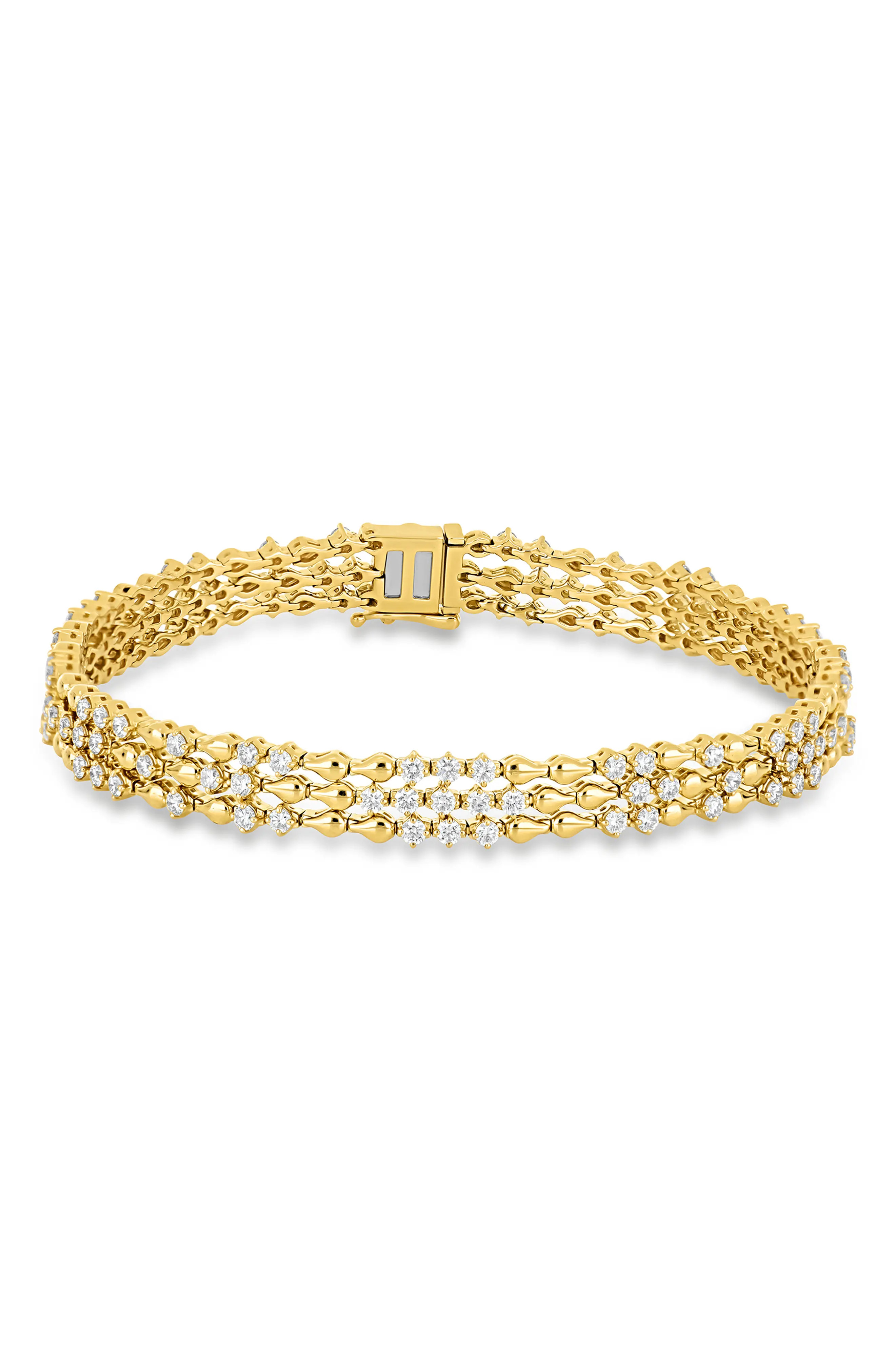 Mykonos Diamond 3-Row Line Bracelet (Online Trunk Show) (Women) | Nordstrom | Nordstrom
