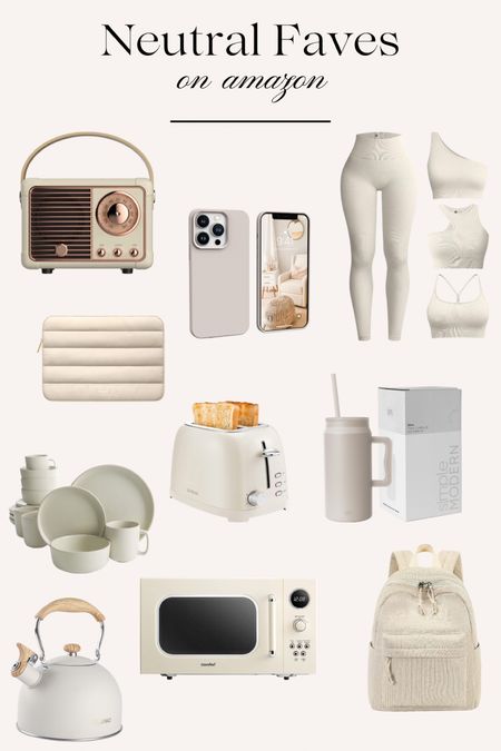 Favorite Neutral Amazon Finds

Neutral home decor • neutral lifestyle • beige aesthetic • kitchen finds • 