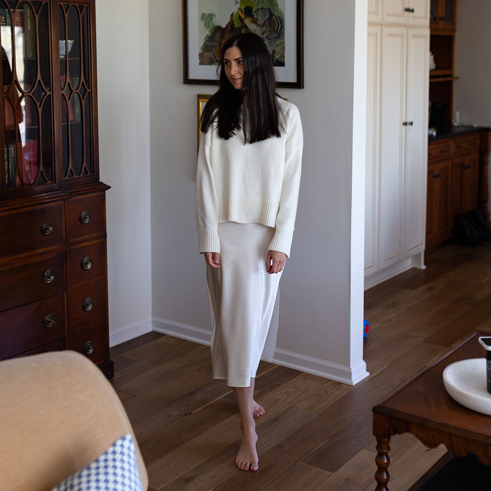 Minimalist Aesthetic Silk Poppy Skirt | LilySilk