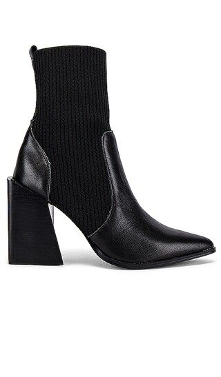 Tackle Sock Bootie in Black Leather | Revolve Clothing (Global)