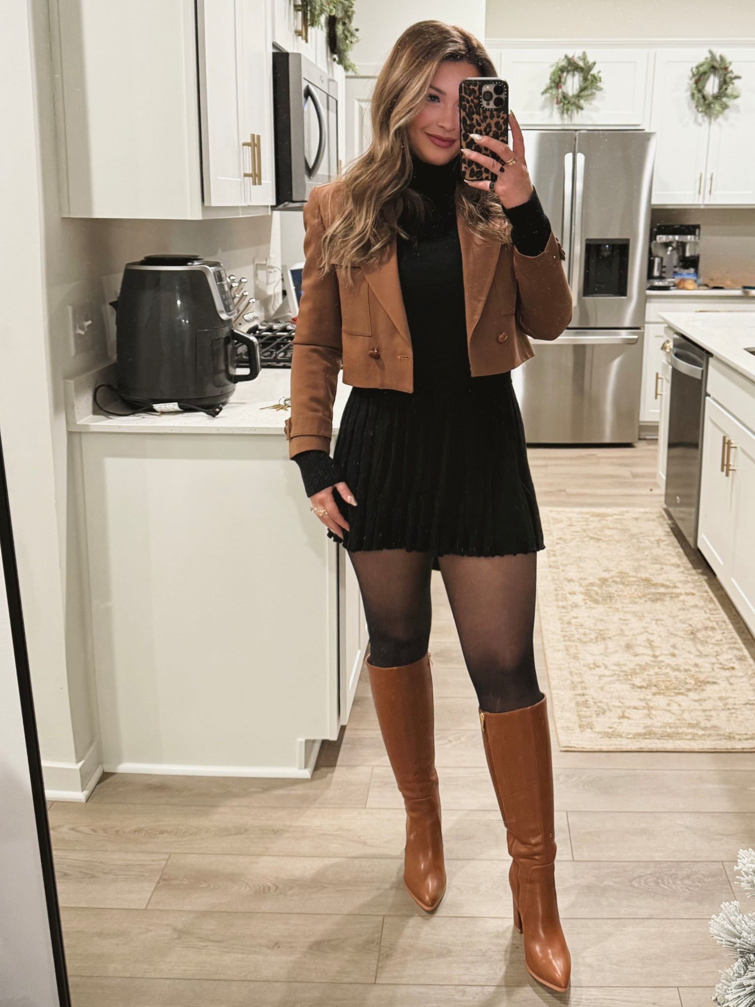 My cropped blazer is my grandma’s vintage but I linked similar! 🫶🏻

#LTKootd #LTKdayinmylife #LTKHoliday