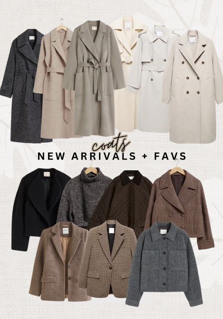 Coats - new arrivals + favs 🧥 

Leave a 🖤 to favorite this post and come back later to shop. 

outfit inspiration, autumn & winter fashion, H&M, wool coat, wool blend jacket, coats for women, Mango, tie belt twill coat, jackets and suit jackets, Arket, quilted jacket, & Other stories, belted coat, Abercrombie & Fitch, cropped pea coat. 

#LTKSeasonal #LTKeurope #LTKstyletip