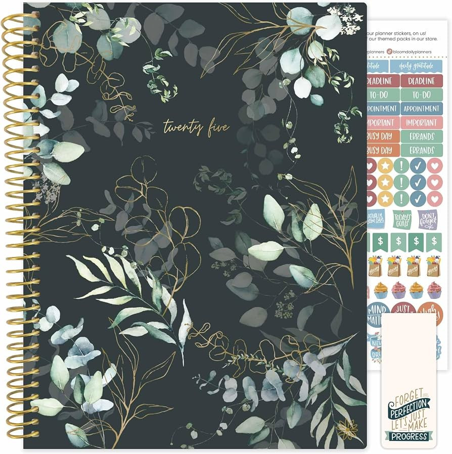 bloom daily planners 2025 (8.5" x 11") Calendar Year Day Planner (January 2025 - December 2025) -... | Amazon (US)