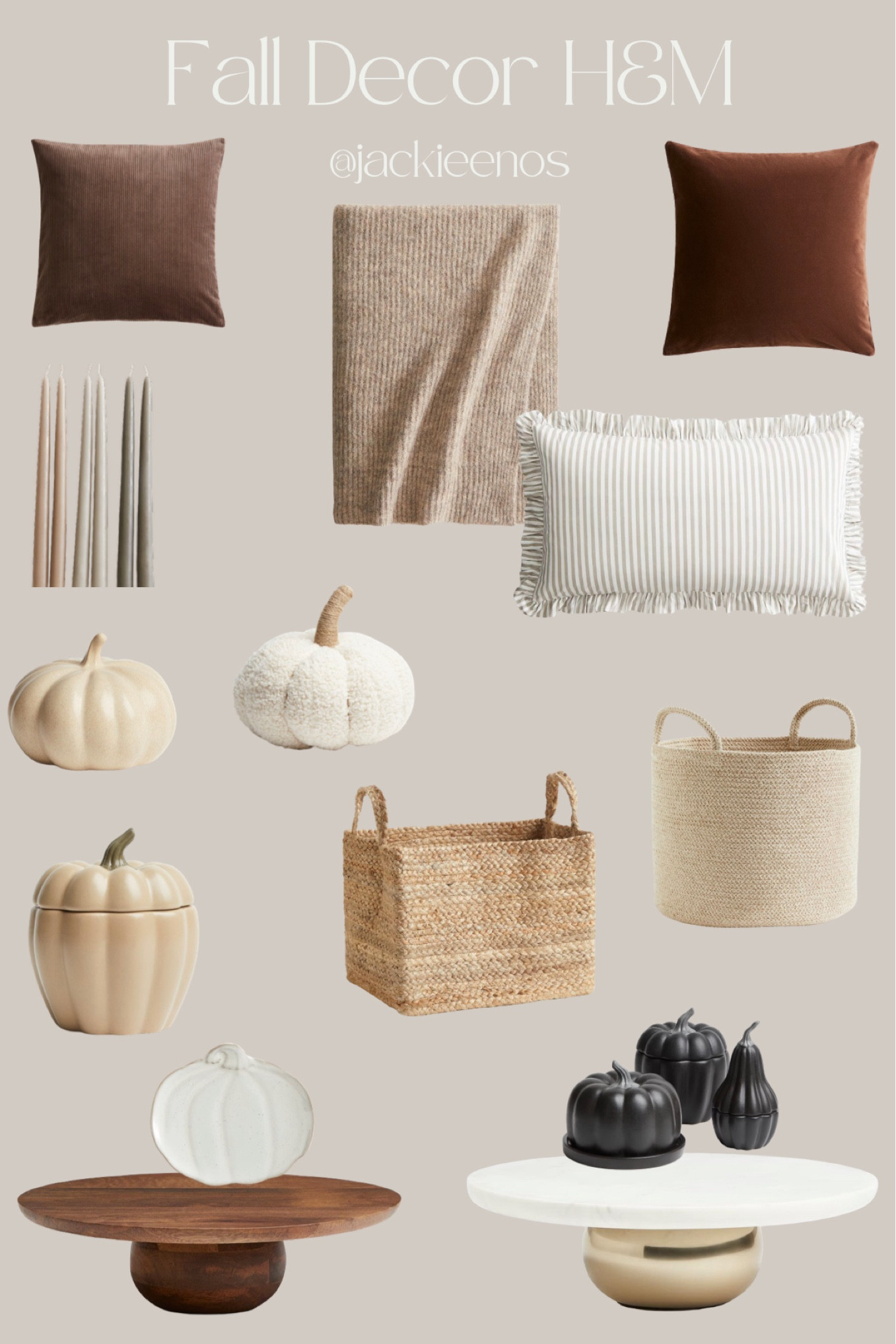 H&M fall decor 

#LTKHome #LTKSeasonal #LTKStyleTip