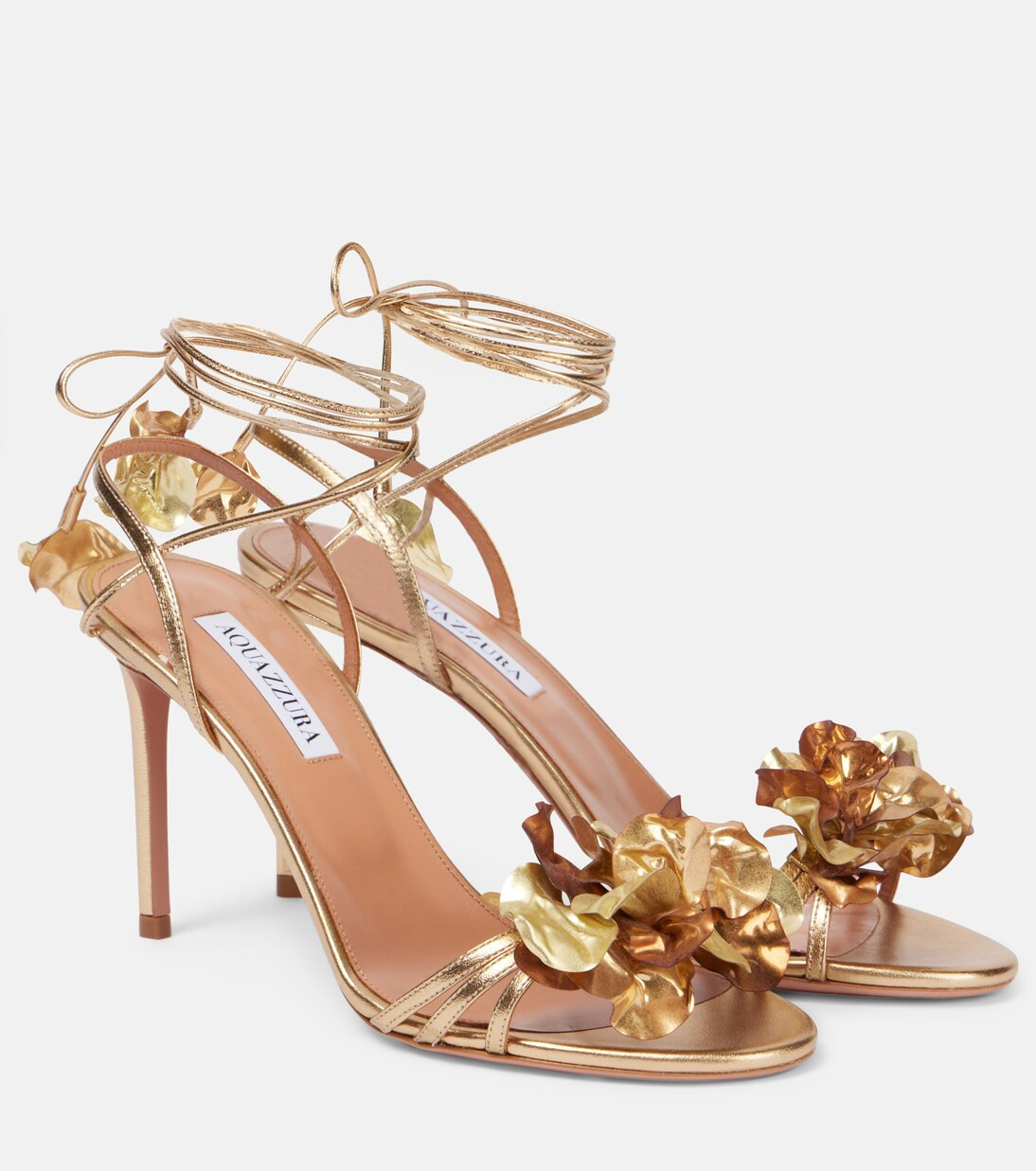 Summer Sun 85 metallic leather sandals | Mytheresa (US/CA)