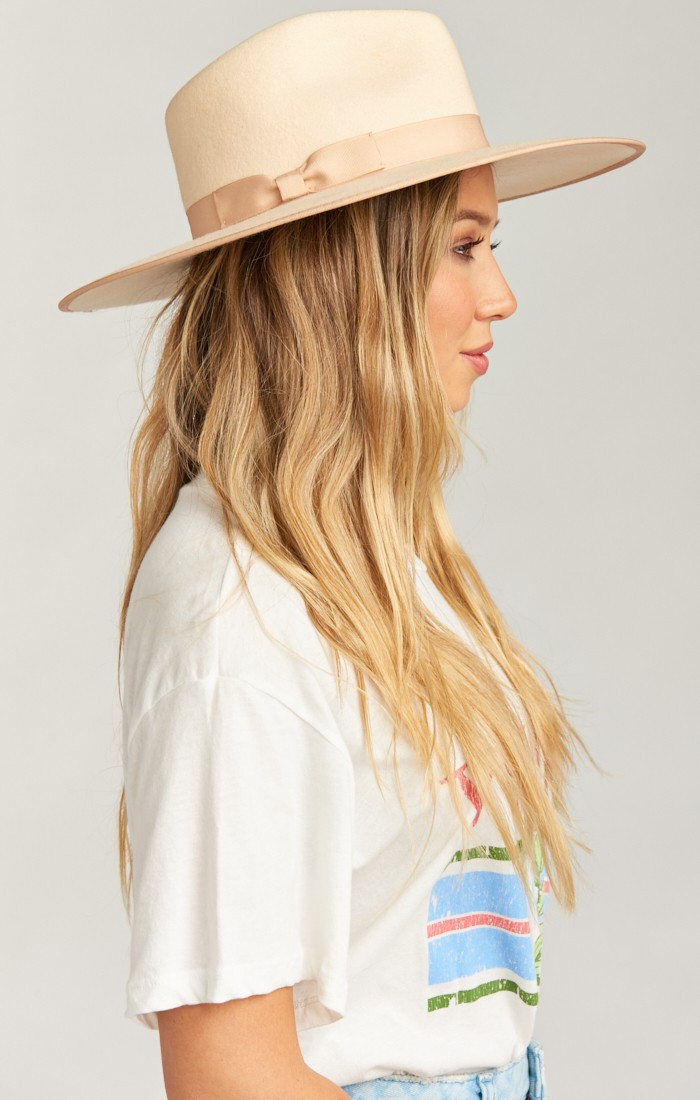 Women's Lack of Color in Teak Rancher Hat in Ivory Size M | Show Me Your Mumu