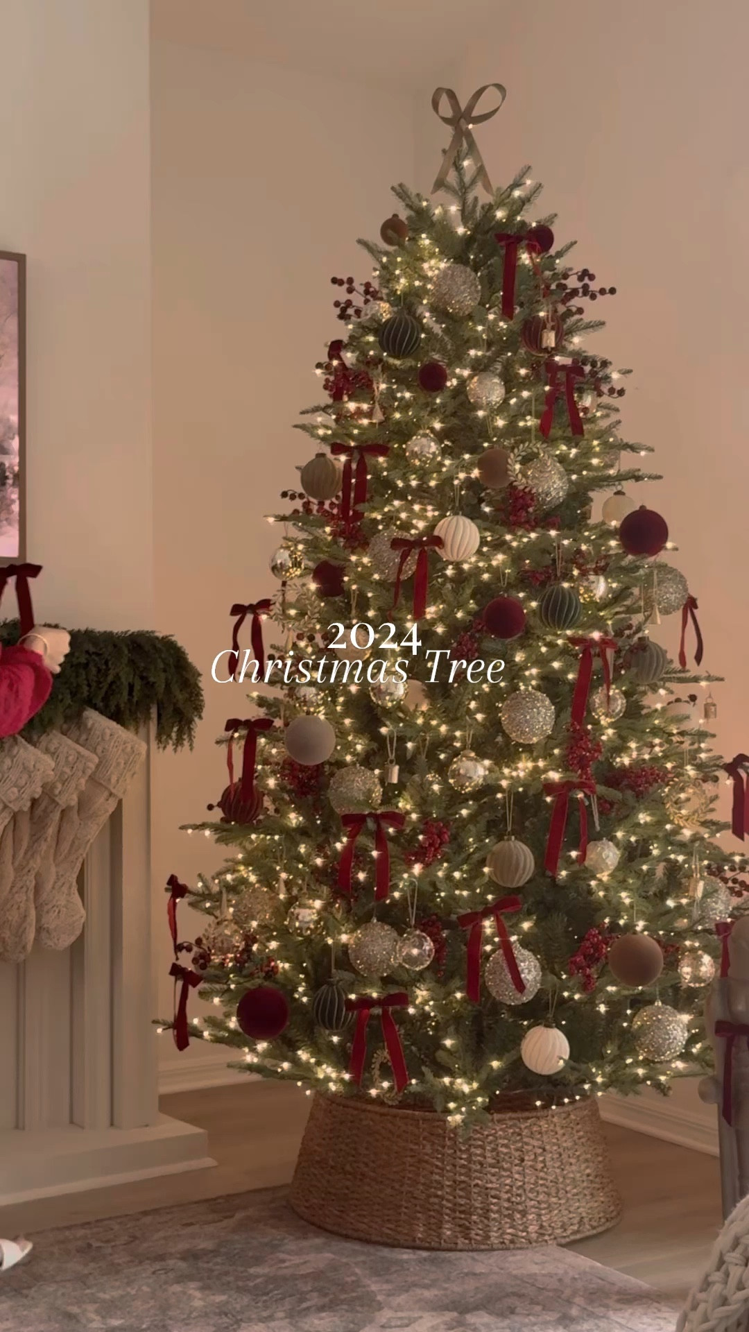 2024 Christmas tree 🎄✨

a cozy traditional color palette with vintage inspired elements this year and I am so happy with how it turned out. 🥹 You might notice some ornaments from previous years as well as some new additions. I am loving the berry picks this year and was really inspired to incorporate them as well as the red bows. 

Wishing you all a magical holiday season ahead & happy decorating!! 
🔗 Comment TREE for the link to shop. 

#christmas #christmasdecor #christmastree #deckthehalls #traditionalchristmasdecor


#LTKHome #LTKHoliday #LTKSeasonal