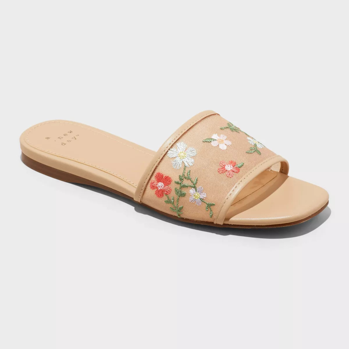 Women's Elain Slide Sandals with Memory Foam insole - A New Day™ | Target
