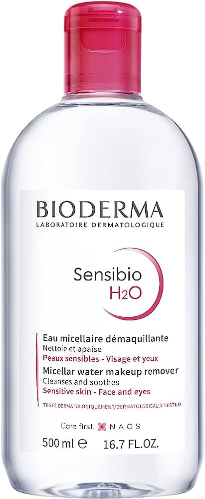 Bioderma - Sensibio - H2O Micellar Water - Makeup Remover Cleanser - Face Cleanser for Sensitive ... | Amazon (US)