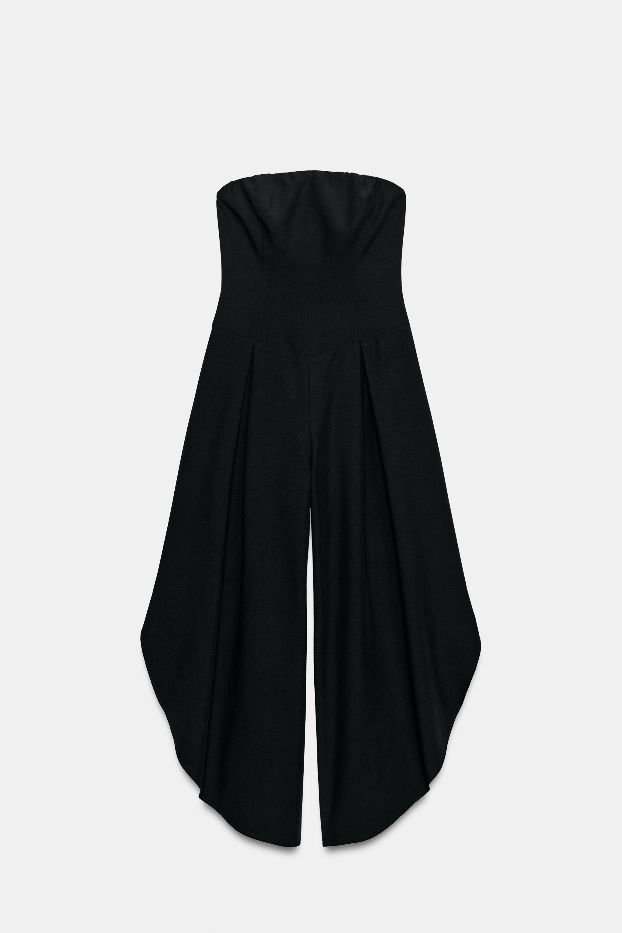 MIDI STRAPLESS JUMPSUIT | Zara US