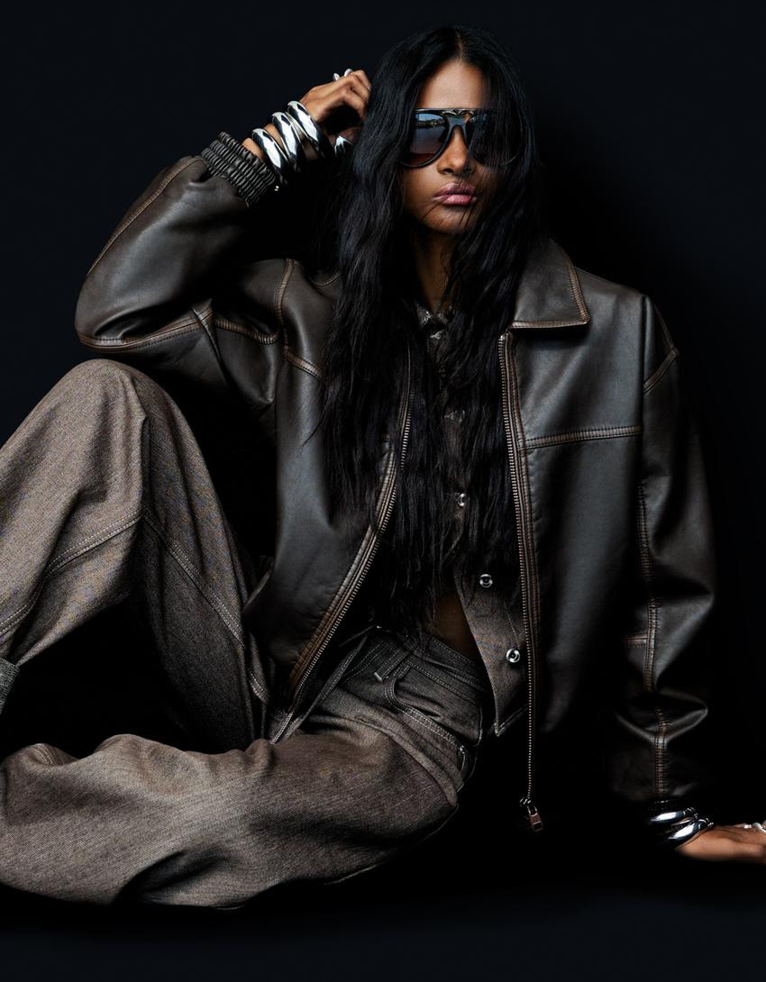 Leather effect jacket - BSK Teen | Bershka GB