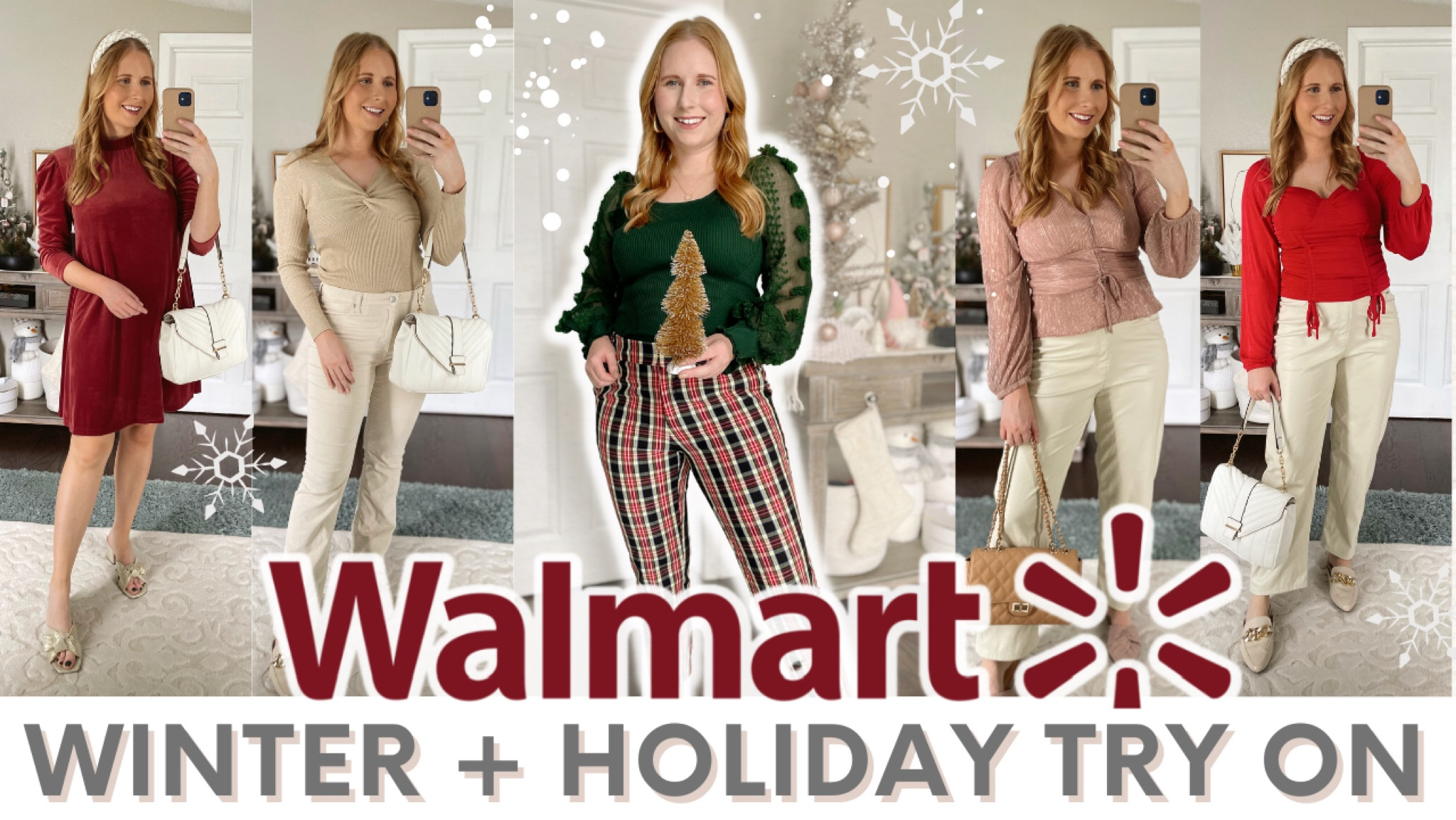 WALMART HOLIDAY OUTFIT IDEAS - as seen on IG REELS & YouTube: visit YouTube.Com/Affordablebyamanda to watch 🎥 all items size M and fit TTS 

#LTKSeasonal #LTKHoliday #LTKunder50