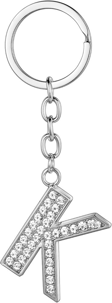 BESPMOSP A-Z Initials Letter Keychain Best Friend Gift Keychains for Women Shiny Crystal Keyring ... | Amazon (US)