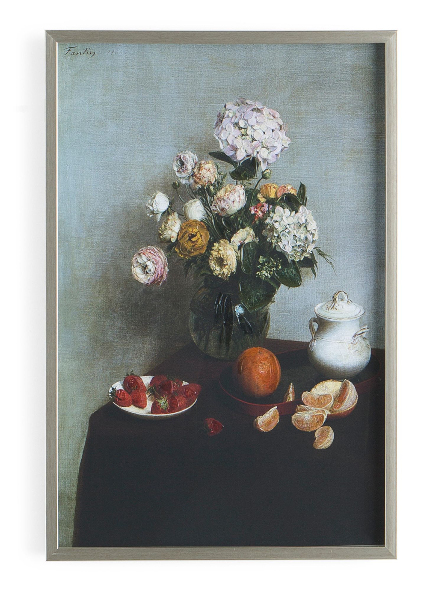 16x24 Henri Fantin Latour Flowers And Fruit Framed Wall Art | Home | Marshalls | Marshalls
