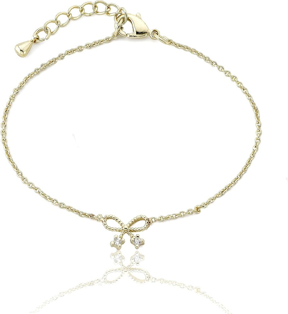 Sam K Gold Bow Bracelet | Amazon (US)
