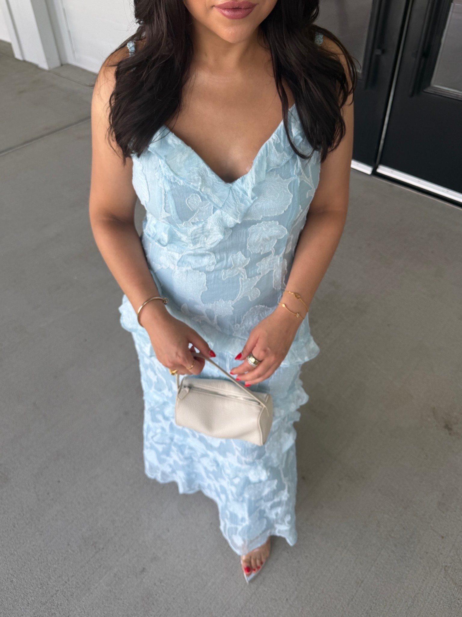 Summer wedding guest outfit idea 
Dress: 8 
Heels: 7 
Mini white bag

#LTKootd #LTKSeasonal #LTKWedding