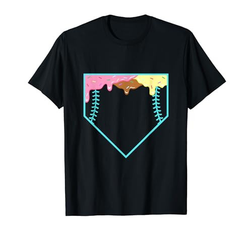 Plate Drip Ice Cream Baseball cool T-Shirt | Amazon (US)