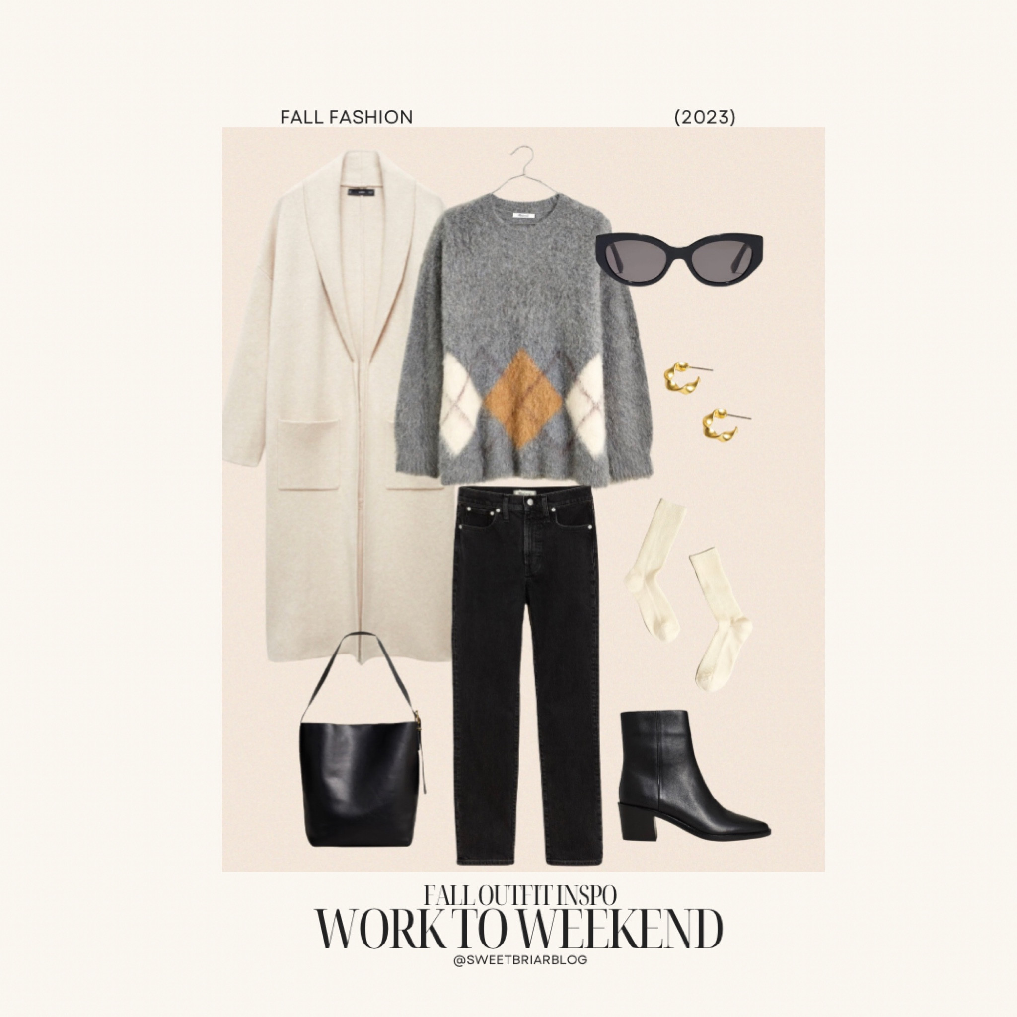 Perfect office look // fall work to weekend look // styling long mango cardigan, straight jeans, sweater, bucket bag and black leather booties 

#LTKHolidaySale #LTKstyletip