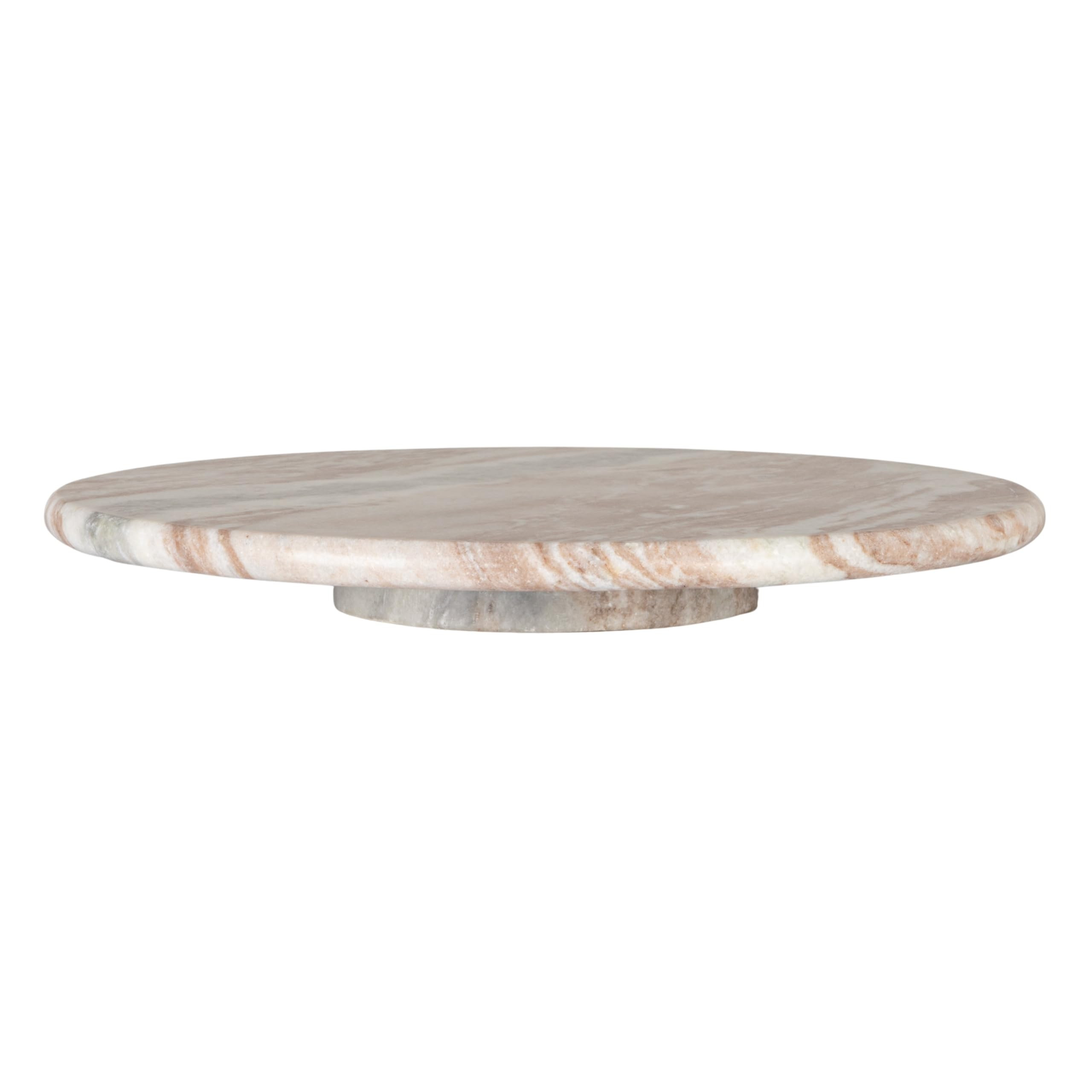 Creative Co-Op Round Marble Lazy Susan, Forest Brown | Amazon (US)