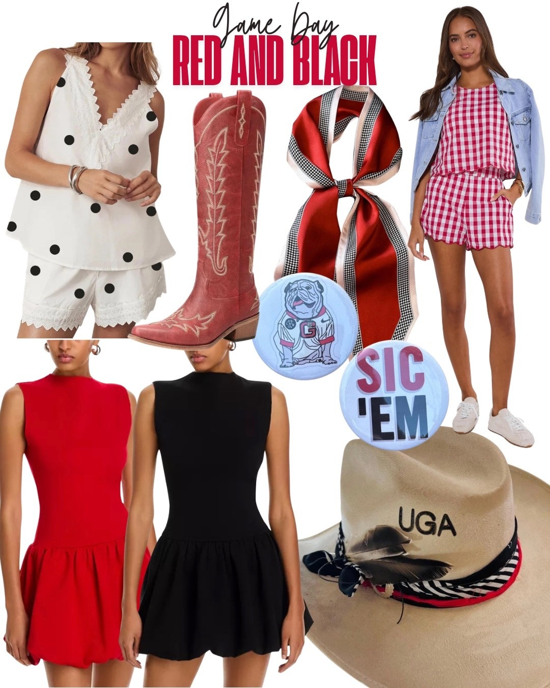 Georgia Game Day

Red and black game day ootd 
Tailgate ootd

#LTKootd