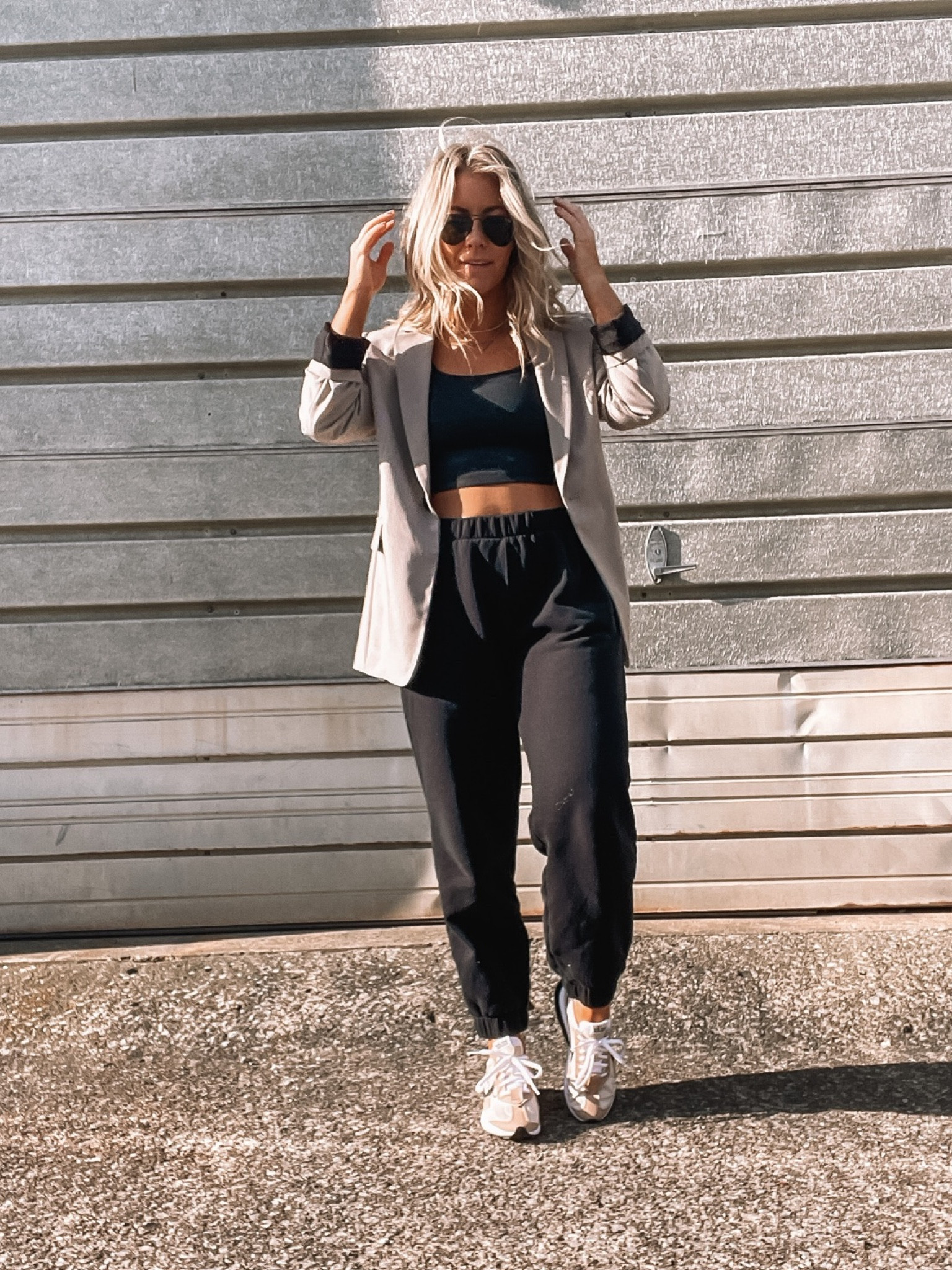 black sweatpants, comfy sweatpants, blazer, blazer and sweats, fall outfit, lounge, comfy cute, sweats, joggers, crop top and sweats




#LTKstyletip #LTKCyberweek #LTKfit