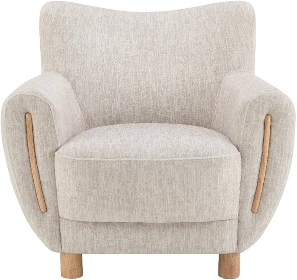 New Pacific Direct Bellamy Fabric Accent Arm Chair in Pasadena Beige | Amazon (US)