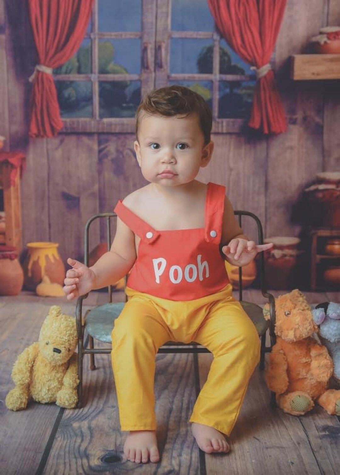 Winnie the Pooh Inspired Romper Boy Winnie the Pooh Winnie - Etsy | Etsy (US)