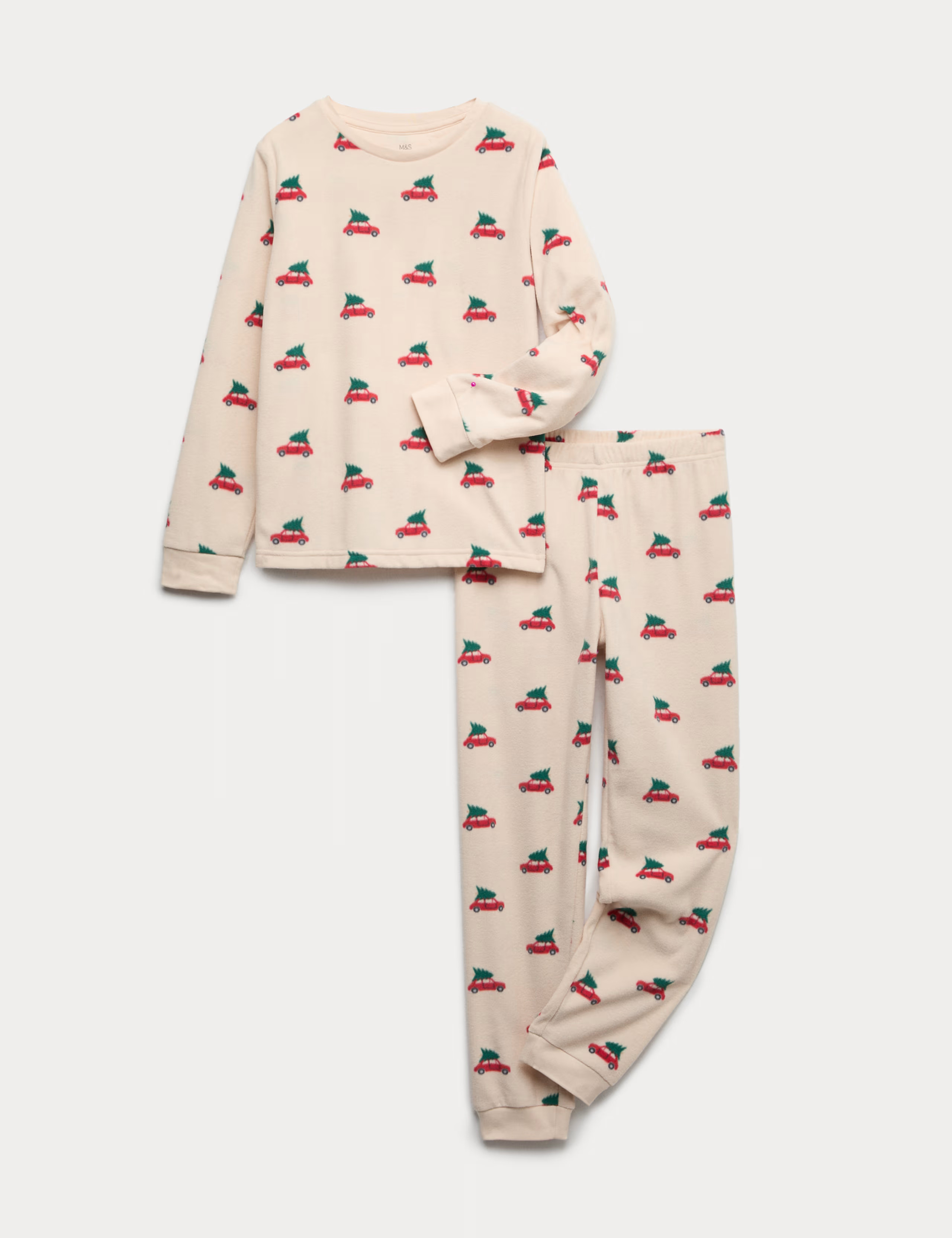 Fleece Christmas Car Graphic Pyjamas (1-16 Yrs) | M&S | M&S | Marks & Spencer (UK)