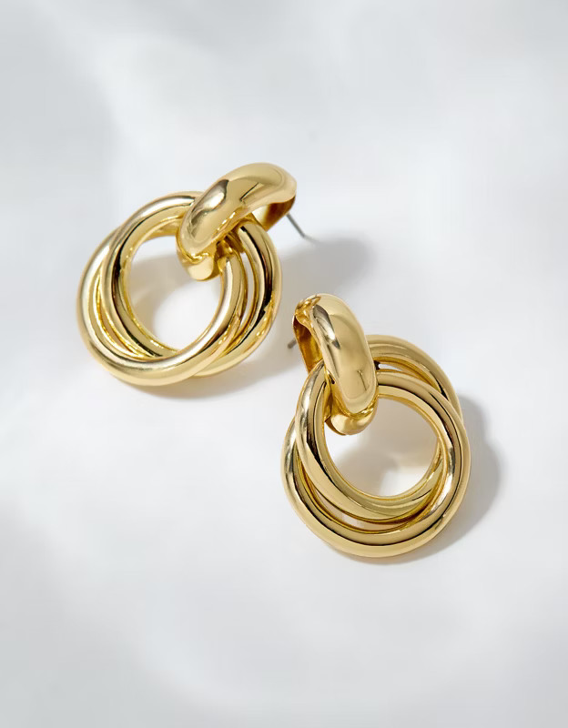 Aerie Double Circle Hoop Earrings | Aerie