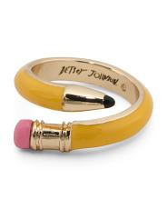 Yellow Pencil Wrap Band Ring | TJ Maxx