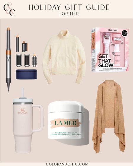 Holiday gift guide for her! Including a variety of price ranges. Cashmere sweater, Dyson airwrap, moisturizer and more 

#LTKbeauty #LTKHoliday #LTKGiftGuide