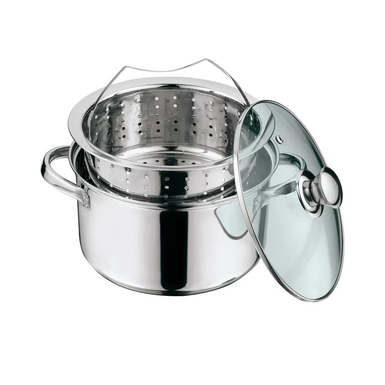 Mainstays Stainless Steel 4 Quart Steamer Pot with Steamer Insert and Lid | Walmart (US)