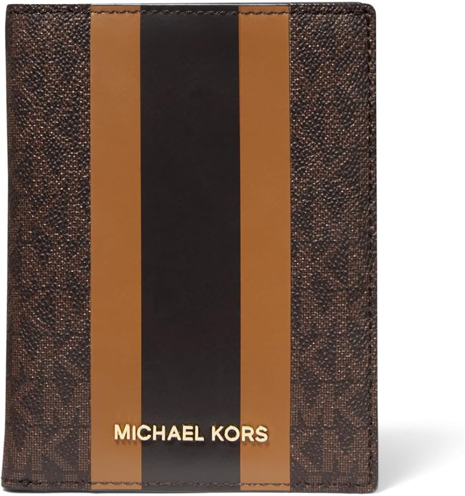 Michael Kors Women's Bedford Travel Medium Passport Wallet, Brown/Acorn | Amazon (US)