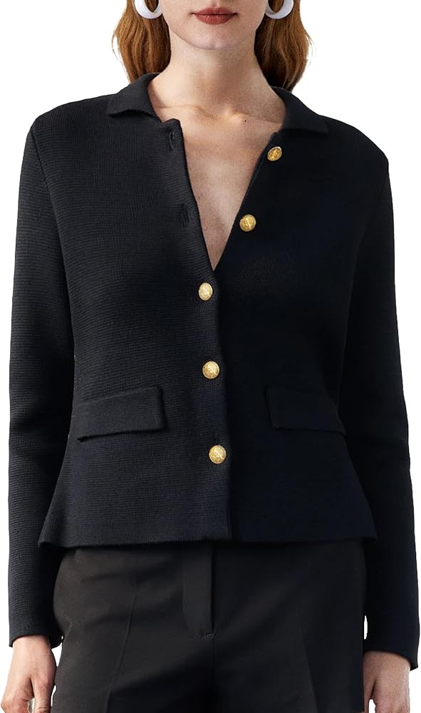 SuperPrity Cardigan Sweaters for Women Long Sleeve Lightweight Cropped Knit Blazer Button Jacket ... | Amazon (US)